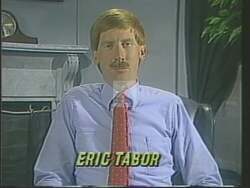 ["In the 1988 campaign ad, Democratic candidate Eric Tabor earnestly addresses voters across varying settings, including Iowa landscapes and professional backdrops, emphasizing his commitment to integrity, change, and hard work. Tabor passionately advocates for honesty and the values of Northeast Iowa, promising to bring about positive change in Congress."]