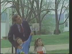 ["In the 1988 campaign ad, Democratic candidate Lewis F. Payne is showcased in varying Virginia settings, emphasizing his close ties and commitment to local values. Scenes of Payne confidently interacting with workers, addressing crowds, and standing amidst picturesque landscapes underline his leadership qualities and promise of growth and success for Virginia."]