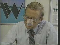 ["The 1988 political TV ad for Democratic candidate James Randolph Olin showcases his dedication to environmental preservation. Set against the breathtaking backdrop of Virginia's Blue Ridge Mountains, the ad features Olin standing proudly, symbolizing his commitment to nature as he highlights the successful passage of the Virginia Wilderness Bill. Olin's advocacy for protecting natural landscapes is underscored by stunning sunset views and lush scenery."]