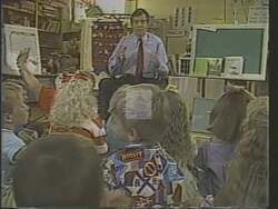 ["The 1988 campaign ad for Democratic candidate Gordon Gordon showcases his dedication to the American dream, focusing especially on education and equal opportunities. It features Gordon and speakers like Bill Clinton passionately advocating for access to essential resources like education, healthcare, and homeownership. The ad dynamically highlights a commitment to future generations across diverse classrooms and crowded auditoriums, underscoring the aspirational goals of prosperity and equality for all Americans."]
