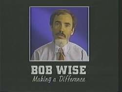 ["In a 1988 political TV ad, Democratic candidate Robert Ellsworth Wise focuses on job creation in West Virginia. Addressing the camera directly across multiple scenes, Wise confidently discusses his Congressional efforts to boost employment and support community projects, highlighting his commitment to regional development and collaboration against a backdrop of local landscapes."]