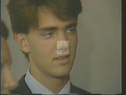 ["In the 1988 campaign ad, Democratic candidate Jim Leventis emphasizes strong family values and a balanced lifestyle through scenes of him playing basketball with his son. The repeated imagery of father-son sports activities highlights Leventis's commitment to family unity and promoting healthy, active living as foundational to his political platform."]