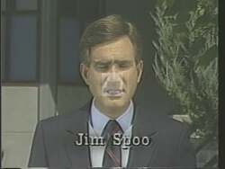 ["In a compelling 1988 campaign ad, Democratic candidate Jim Spoo emphasizes his dedication to innovative, evidence-based economic and social reforms. The ad showcases Spoo confidently addressing diverse audiences about his commitment to responsible governance, economic growth, and educational investment, presenting himself as a dynamic, forward-thinking leader ready to serve in Congress."]