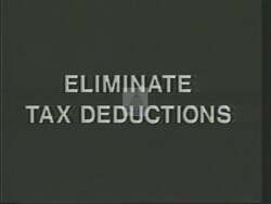 ["In his 1988 campaign ad, Democratic candidate Dave Obey is portrayed as a vehement advocate for Wisconsin taxpayers. Across various scenes, he is seen passionately defending state tax deductions and opposing federal deduction cuts at a legislative podium, demonstrating his commitment to the economic interests of Wisconsin citizens."]