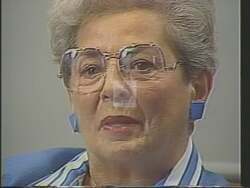 ["In the 1988 political ad for Marilyn Lloyd, constituents and residents from East Tennessee commend Lloyd for her intelligence, dedication, and caring nature. Scenes feature heartfelt testimonials praising her leadership and vision, with several emotional endorsements from elderly individuals and a diverse group of supporters, illustrating broad community backing for Lloyd's campaign."]