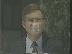 ["In a 1988 campaign ad, Democratic presidential candidate Jim Spoo aggressively criticizes Representative Yankovichs voting record, specifically targeting his votes on Pentagon standards. Throughout, Spoo calls for change and accountability while emphasizing the need for reform in Washington. The ad portrays Spoo as confident and determined to bring about change."]