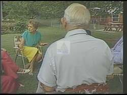 ["In the 1988 campaign ad, Democratic candidate Marilyn Lloyd advocates for stringent measures against drug-related crimes. Throughout the ad, she passionately stresses the need for military involvement and tougher penalties to combat the drug crisis, emphasizing an assertive approach from a podium. The ad features intense black and white visuals of Lloyd speaking."]