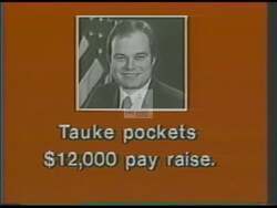 ["In the 1988 campaign ad, Democratic candidate Eric Tabor targets his opponent, Congressman Tom Taki, depicting him as ineffective and disconnected from voters. Through various scenes, Taki appears distressed and defensive amidst critical citizens and suspicious media. Tabor contrasts this by promising positive change and competent governance."]