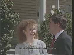 ["In his 1988 political ad, Democratic candidate Dennis E. Eckart engages with constituents, highlighting his dedication to local involvement and governmental accountability. Eckart emphasizes the importance of consistent communication, adaptability to evolving communication methods, and weekly interactions to maintain strong personal connections and community involvement."]