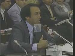 ["In a 1988 political TV ad, Democratic Party candidate Howard Eliot Wolpe is prominently featured advocating for community and economic development. The commercial accentuates his legislative achievements and positive impact on local infrastructure, showcasing scenes of him engaging with and gaining approval from community members. His commitment to local issues and successful projects are central themes."]