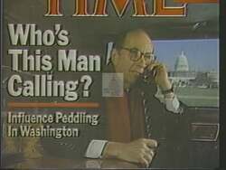 ["In a 1988 campaign ad, Democratic candidate Howard Eliot Wolpe showcases his commitment to integrity and anti-corruption. The video emphasizes Wolpe presenting the Wolpe Bill, designed to curb corruption and ensure honest government contracting. Various scenes depict him advocating for the bill in his office, at a podium, and during a press conference, consistently highlighting his dedication to fighting corruption and promoting ethical governance."]