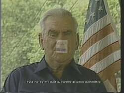 ["In a 1988 political TV ad, former miners express heartfelt gratitude towards Democratic presidential candidate Carl Christopher Perkins. They recount their health struggles, particularly from conditions like silicosis, and vividly praise Perkins for his unwavering support and leadership that significantly aided in alleviating their suffering."]