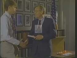 ["The 1988 political TV ad for Democratic Party candidate Douglas Wayne Owens features him passionately advocating for education and fiscal responsibility. In various scenes, Owens is shown speaking at podiums, in Congress and in an office, emphasizing the importance of educational support and financial accountability, particularly advocating for scholarships and challenging government expenditures to benefit Utah's future."]