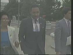 ["In the 1988 campaign ad, Mike Espy is depicted as a diligent and committed member of the Agriculture Committee. Through multiple scenes in committee meetings, detailed policy discussions, and earnest engagements with colleagues, the ad emphasizes his leadership, focus, and dedication to Mississippi���������s agricultural concerns, enhancing his image as a devoted public servant."]