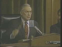 ["In his 1988 campaign ad, Democratic candidate Bob Kastenmeier highlights his dedication to advancing education and research in Wisconsin. The ad showcases him passionately speaking at various settings, emphasizing his commitment to university funding and educational investment, stressing these areas as vital for Wisconsin's innovation and leadership in education."]