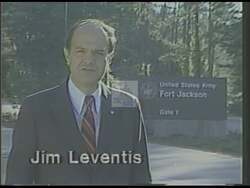 ["In his 1988 campaign ad, Democratic candidate Jim Leventis highlights military spending inefficiencies and pledges to reform defense budget management. Using various scenes, including speeches and visuals of faulty military equipment, Leventis criticizes current policies and emphasizes his commitment to effective and accountable military funding."]