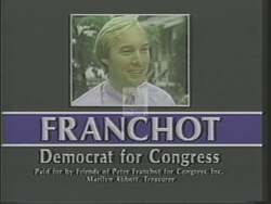 ["The 1988 political ad for Peter Franchot targets Connie Morella, emphasizing inconsistencies between her public statements and voting record. The ad utilizes several frames to juxtapose her spoken claims with contrasting text of her actual votes, portraying her as contradictory and urging voters to hold her accountable by supporting Franchot."]