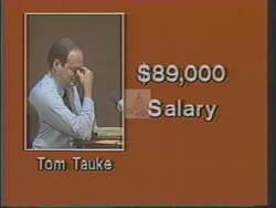["The 1988 political ad from Democratic candidate Eric Tabor criticizes Congressman Tom Taki for ethical lapses, showcasing scenes of Taki enjoying luxurious trips and lavish benefits funded by lobbyists. Highlighting questionable political ethics, the ad portrays Taki in various opulent settings, suggesting a troubling dependency on lobbyist-funded perks."]