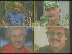 ["The 1988 political TV ad for Mitch Irwin portrays his opponent, Bob Davis, as closely aligned with defense contractors and special interests. Featuring various scenes where Davis appears with defense industry logos, the ad contrasts this with clips of Irwin engaging with local communities, emphasizing his commitment to local values and interests over those of foreign and corporate entities. Irwin's message to prioritize local issues over external influences is highlighted throughout the campaign ad."]