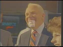 ["The 1988 political TV ad for Democratic candidate Koln Gunn McKay features him passionately advocating for economic growth, enhanced education, and ethical governance, emphasizing Utah's future prosperity. Various scenes show McKay at podiums addressing enthusiastic supporters, discussing essential policies like jobs, healthcare, and education reform. The ad underscores a commitment to bolstering Utah's growth and ethical leadership."]