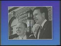 ["In the 1990 presidential campaign ad, Democratic candidate Robert Samuel Kerr focuses on job growth and local community support. The ad features Kerr interacting warmly with various constituents, from farmers to factory workers, and speaking confidently at multiple events, emphasizing his commitment to economic development and community engagement."]