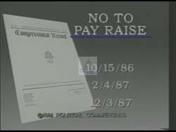 ["In the 1990 TV ad for Richard Howard Stallings' presidential campaign, he passionately opposes congressional pay raises. Speaking from a podium in various scenes, Stallings consistently advocates for redirecting funds to education, emphasizing the need for scholarships rather than salary increases. His commitment to this stance is highlighted as he addresses both audiences and directly to the camera."]