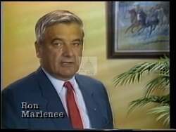 ["In the 1988 campaign ad, Republican candidate Ron Charles Marlenee emphasizes his commitment to fostering economic development and job growth in Montana. Scenes of Marlenee confidently discussing and addressing various audiences highlight his advocacy for diverse economic activities and utilization of public lands in support of industries including mining, energy, and agriculture, to ensure job preservation and creation statewide."]
