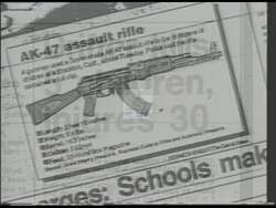 ["In his 1990 campaign ad, Republican Peter P. Smith stands resolutely in settings like playgrounds and classrooms, advocating strongly for education reform and stricter gun control laws, including a ban on military assault rifles in schools. The ad portrays Smith as solemn and determined, emphasizing safety and reform for a secure future."]