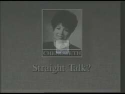 ["The political TV ad critiques Helen Chenoweth���������s salmon protection policies, depicting various scenarios where she addresses their impact in Idaho. Scenes repeatedly show her earnestly discussing the policies, while contrasting these discussions with negative environmental outcomes. The ad underlines the tension between Chenoweth's promises and the dire realities faced by Idaho's ecosystems."]
