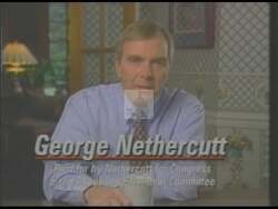 ["In his 1994 campaign ad, Republican candidate George R. Nethercutt strongly defends against accusations of planning to cut Social Security and education. Emphasizing his personal connections to these issues, Nethercutt rebuts his opponent���������s claims, presenting himself as an advocate for change and integrity in leadership, while criticizing his opponent's misleading tactics."]