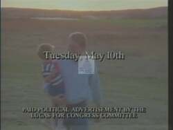 ["In this political advertisement, the speaker contrasts two candidates: one who has strong local support in the 6th district, convincing 20% of voters in his county to switch parties, and another who has spent his adult life in Washington D.C. and expects a congressional seat upon return. The ad endorses Frank Lucas, suggesting he is the more genuinely connected and deserving candidate."]