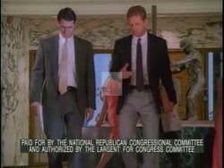 ["The political advertisement emphasizes Steve Largent's personal engagement and focus when interacting with individuals, highlighting his character and integrity. It suggests that Largent's decision-making skills and understanding of issues make him an excellent choice for congressman."]