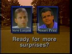 ["The 1994 presidential campaign ad for Democrat Stuart Price focuses on critiquing his opponent, Steve Largent. The ad portrays Largent as supporting increased government intervention in areas like abortion, education, and fiscal policies. It uses text overlays and contrasting imagery to emphasize Largent's stance on more government control and spending, casting these positions in a negative light to appeal to voters who favor less government interference in personal choices."]