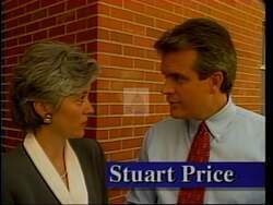 ["The 1994 campaign ad for Democratic presidential candidate Stuart Price portrays him as a steadfast local businessman committed to community and conservative values. Various scenes show Price exuding confidence and professionalism, interacting with community members, leading discussions, and speaking at local events, all emphasizing his dedication to community growth and leadership in Tulsa."]