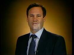 ["In his 1994 presidential campaign ad, Republican Tom Rosanelli emphasizes a tough stance on criminal justice. He appears in various settings, sternly advocating for stricter criminal policies to prevent family tragedies and enhance public safety. He consistently calls for reform and harsher penalties for violent criminals, positioning himself against lenient sentencing."]