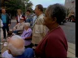 ["Fred Upton's 1994 presidential campaign ad features him confidently engaging with diverse constituents in various town hall meetings. Portrayed as a relatable and effective leader, Upton emphasizes transparency, financial prudence, and prioritizes \"People Over Politics.\" American flags and campaign signs foreground his dedication to unity and sincere leadership."]