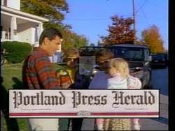 ["In the 1994 political TV ad, Republican candidate Rick Bennett walks confidently through Maine's picturesque landscapes, symbolizing his determination and connection to local values. Surrounded by supportive locals and backed by notable endorsements, the ad showcases Bennett's commitment to leadership and his campaign's grassroots support amidst the scenic beauty of autumn in Maine."]