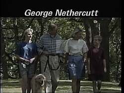 ["In his 1994 political ad, Republican George R. Nethercutt Jr. presents himself as a confident advocate for change, frequently positioned against American flags and campaign imagery. He emphasizes themes of congressional reform, community focus, and addressing key issues like healthcare and child abuse. The ad showcases Nethercutt's determination to challenge incumbent Tom Foley and bring fresh leadership to Congress."]