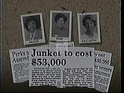 ["The 1994 political TV ad for Democratic candidate Myron Sildon portrays him as a business-savvy, trustworthy outsider advocating for change. Positioned against career politicians, Sildon emphasizes his dedication to preserving local jobs and his ability to bring fresh ideas to Congress, promoting himself as the relatable, change-oriented candidate needed for effective leadership."]