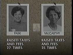 ["In the 1994 campaign ad, Democratic candidate Myron Sildon, a business owner, positions himself as a non-career politician advocating for significant change. Featuring confident addresses in a factory and with small business employees, Sildon emphasizes his outsider status and commitment to transforming politics, differentiating himself from established career politicians."]