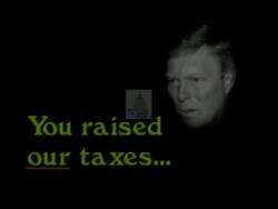 ["In the 1994 political TV ad for Republican candidate Gary Gill, scenes depicted Gill directly addressing the camera, critiquing Dick Gephardt's political record, and asserting the necessity for change in congressional leadership. Gill emphasized his contrasting stance to Gephardt, particularly on financial policies and self-interest, calling for voter-focused change and more accountable leadership."]