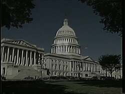 ["In his 1994 campaign ad, Republican candidate Bill Emerson emphasizes a tough stance on gun crime, advocating for stricter laws and penalties. The ad features Emerson speaking passionately at various gatherings, intercut with scenes of police patrolling city streets at night, underscoring the urgency and importance of enhancing public safety and community security."]