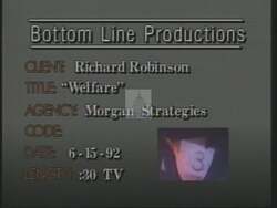 ["In this political advertisement, Richard Robinson is presented as a candidate who understands welfare issues and proposes a solution by offering training and assistance for a limited time to transition people from welfare to becoming taxpayers. The ad criticizes current welfare policies as ineffective and promotes Robinson as a truthful leader who aims to empower individuals through employment."]