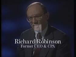 ["In this political advertisement, Richard Robinson is presented as a knowledgeable candidate on economic issues, advocating for job creation through specific tax incentives such as cuts on capital gains, credits for first-time homebuyers, and deductions for IRAs. The ad claims that these measures will boost investment, increase savings, restore economic confidence, and ultimately create more jobs."]