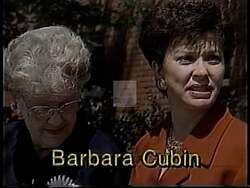 ["In her 1994 presidential campaign ad, Republican Barbara L. Cubin firmly advocates for reduced government spending and stringent crime penalties while emphasizing the importance of personal freedoms. Addressing enthusiastic crowds and engaging with community members, she highlights her legislative successes and dedication to fiscal responsibility, aiming to assure voters of her commitment to protect and advance these principles if elected."]