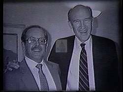 ["In a 1994 campaign ad, Republican Jim Magagna presents himself as a confident, experienced leader who is deeply committed to Wyoming's values and needs. Throughout various scenes, Magagna speaks at a podium against a backdrop of rural Wyoming landscapes and supportive crowds, reinforcing his advocacy for local issues and congressional goals."]