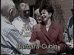 ["In the 1994 presidential campaign ad, Republican Barbara L. Cubin emphasized her deep Wyoming roots and conservative values. She frequently addressed crowds from podiums, consistently highlighting her family legacy and political aspirations. The ad showcased Wyoming���������s landscapes, underscoring her commitment to representing conservative, family-driven values."]