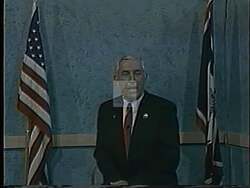 ["In a heartfelt political TV ad, Republican Doug Chamberlain campaigns for U.S. Congress, leveraging his experience as a rancher and Speaker of the House. Throughout various rural backdrops, he confidently speaks into the camera, underscoring his proven leadership and dedication to hard work as pivotal assets for representing Wyoming effectively."]