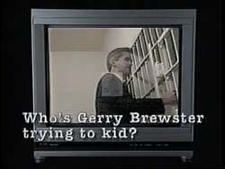 ["In the 1994 presidential campaign ad, Bob Ehrlich's opponent, Gary Brewster, is depicted in various scenes that emphasize his campaign's reliance on fearmongering and misinformation. Throughout these vignettes, Brewster uses dark, ominous imagery and actors to falsely portray Ehrlich���������s criminal justice policies negatively. Juxtaposed with these are positive endorsements and scenes showing Ehrlich���������s supported and effective record, criticizing Brewster's negative tactics and misrepresentation."]