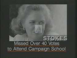 ["In his 1994 presidential campaign ad, Democratic candidate Mike Ward highlights his bipartisan legislative achievements and dedication, contrasting his active participation with opponent Susan Stokes��������� absenteeism. Featuring scenes of Ward at the podium, interacting with colleagues, and walking in the Kentucky legislature, the ad criticizes Stokes for missing votes while emphasizing Ward's impactful legislative contributions and commitments to diverse collaborations."]